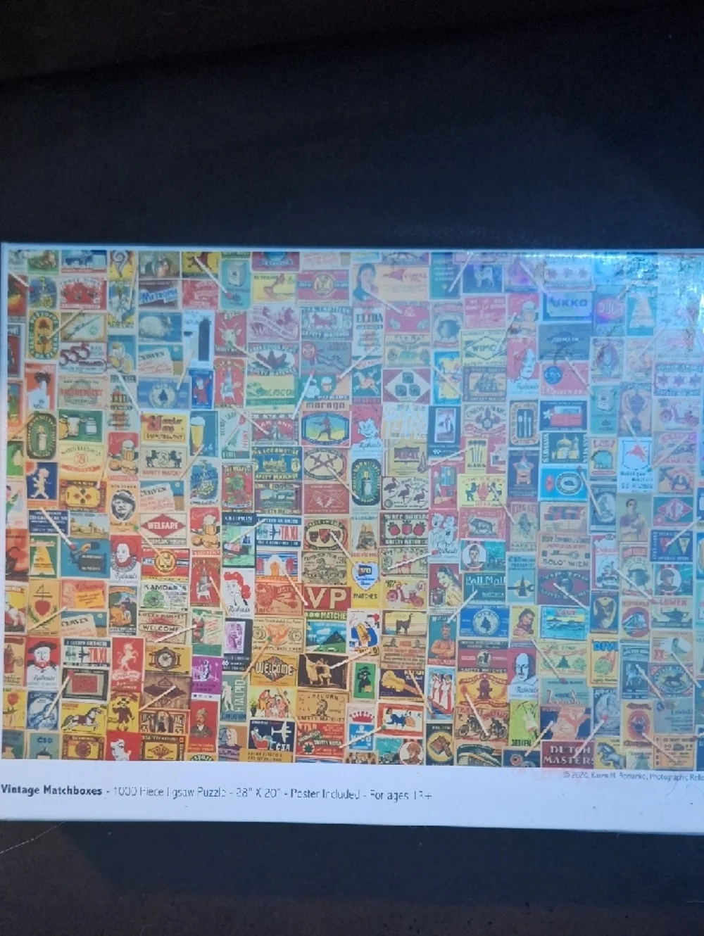 Vintage Matchboxes 1000-Piece Jigsaw Puzzle - Multicolor